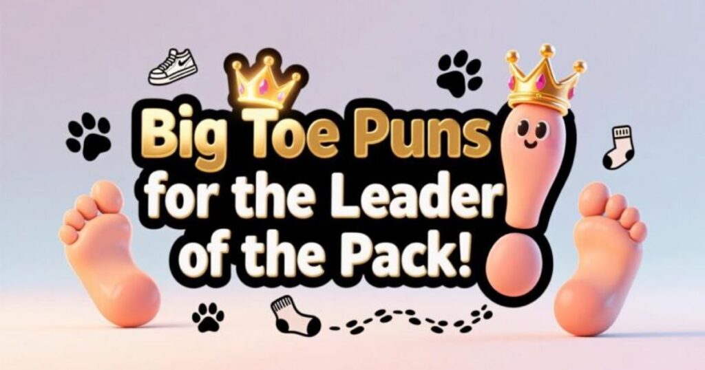 Big Toe Puns for the Leader of the Pack! 👑