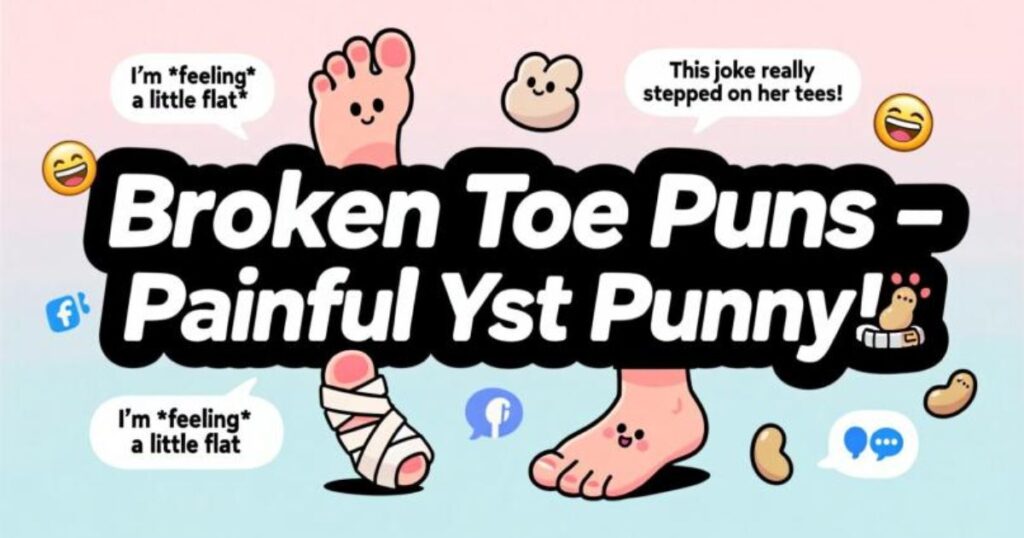 Broken Toe Puns – Painful Yet Punny! 🩹