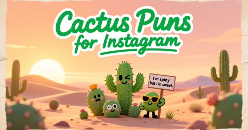 Cactus Puns for Instagram