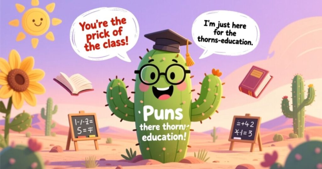 Cactus Puns for Teachers