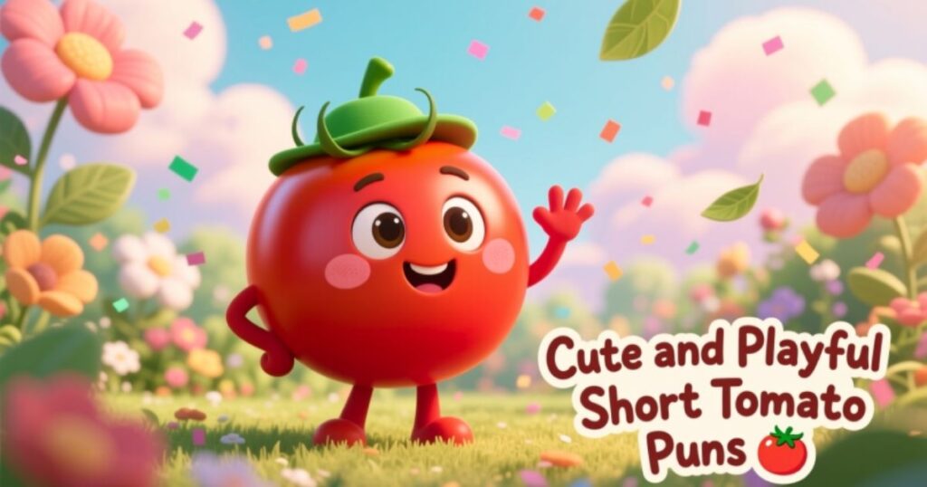 Cute and Playful Short Tomato Puns 🍅
