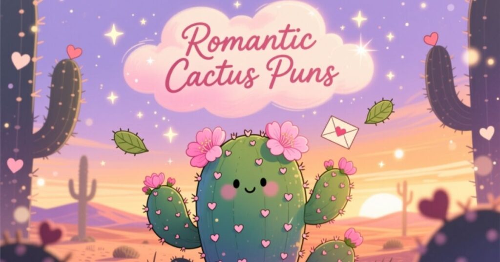 Romantic Cactus Puns
