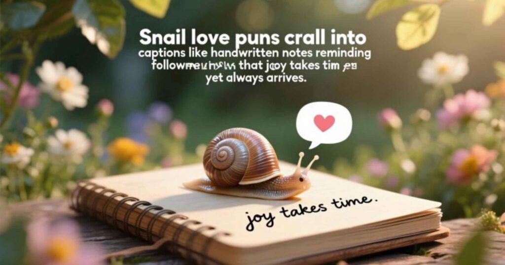 Snail Puns Captions