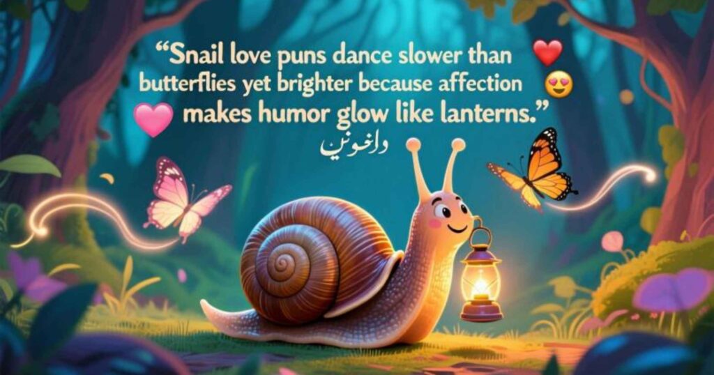 Snail Puns in a One-Liner
