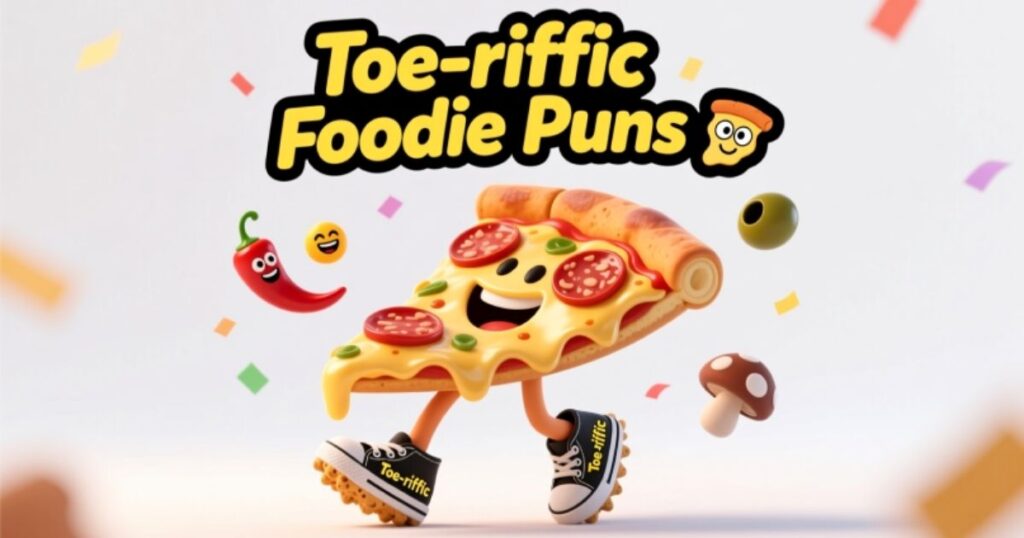 Toe-riffic Foodie Puns 🍕