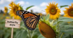 Butterfly puns
