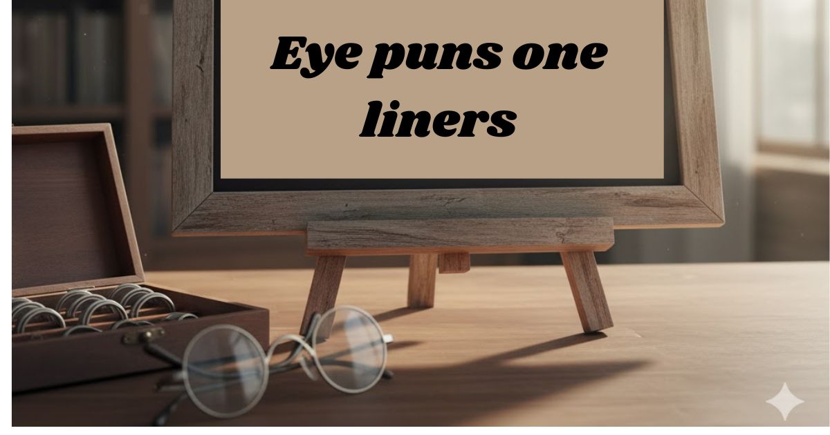 Eye puns one liners