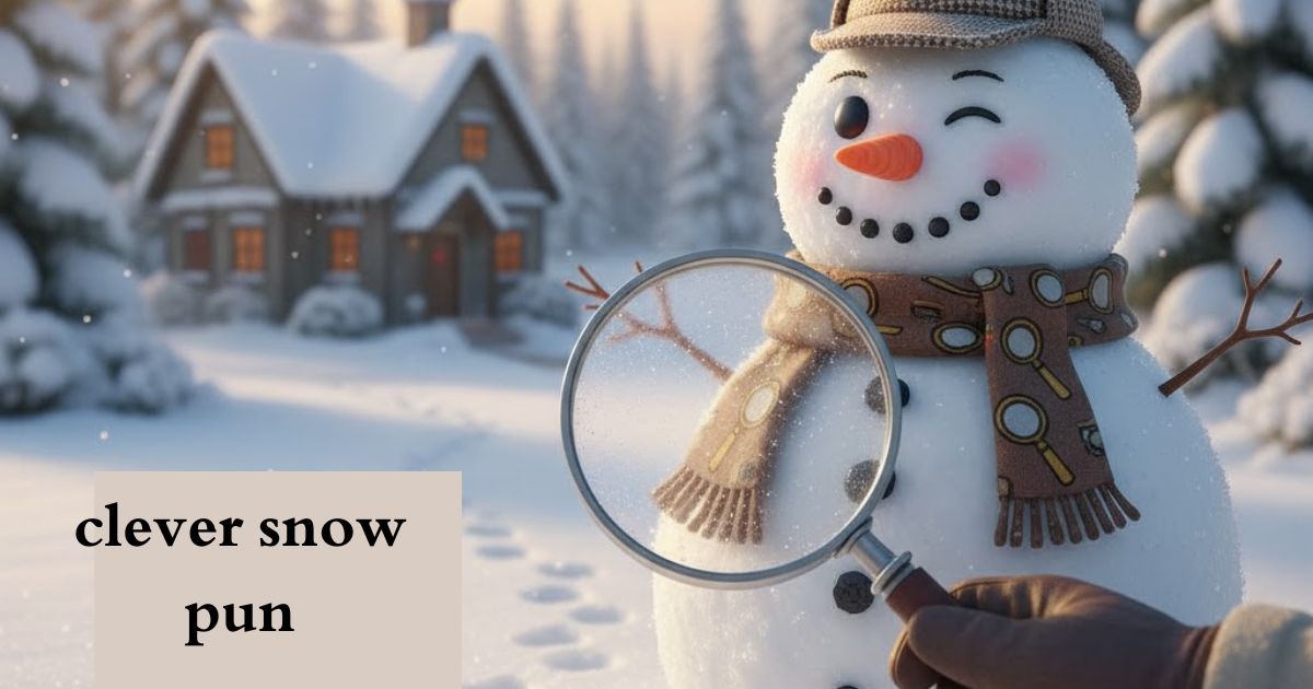 clever snow pun