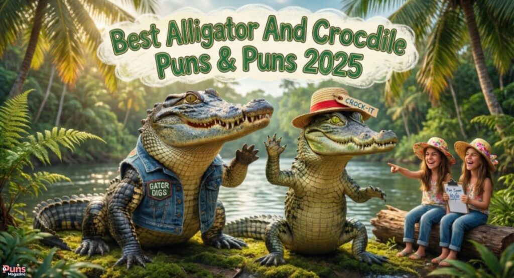 Best Alligator And Crocodile Puns & Puns 2025