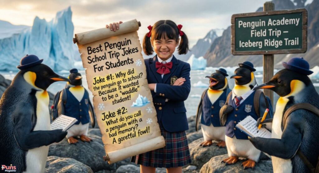 Best Penguin school trip jokes For Students