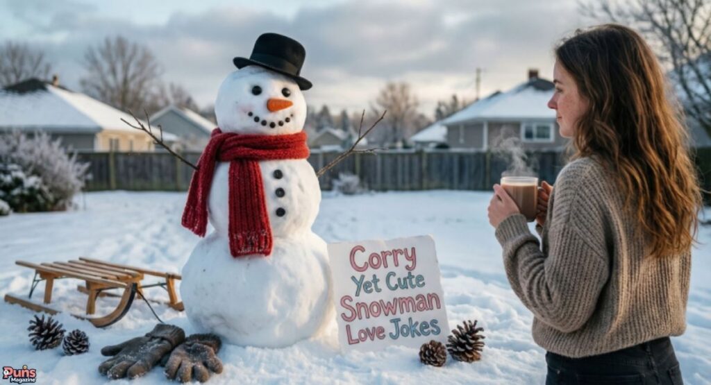 Corny Yet Cute Snowman Love Jokes
