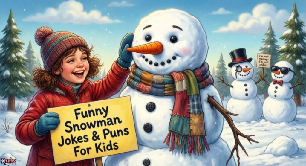 Funny Snowman Jokes & Puns For Kids
