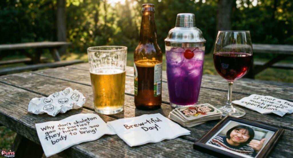 Horrible Dad Jokes about Beer Wine Cocktails