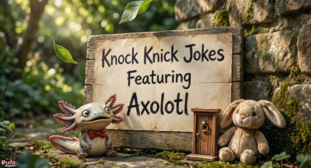 Knock Knock Jokes Featuring Axolotl