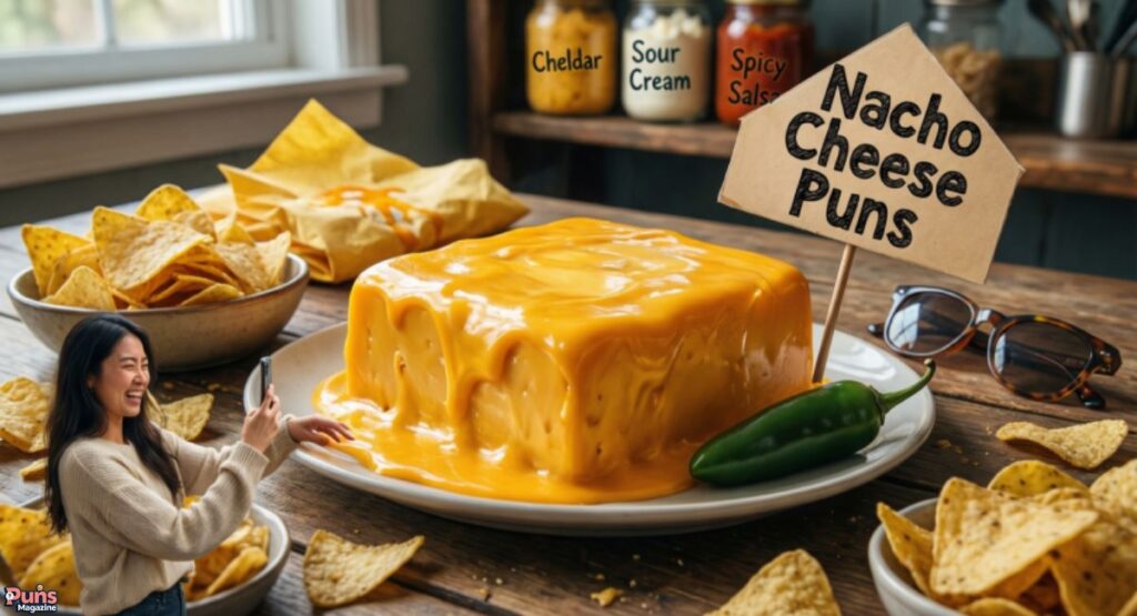 Nacho Cheese Puns For Social Media Captions