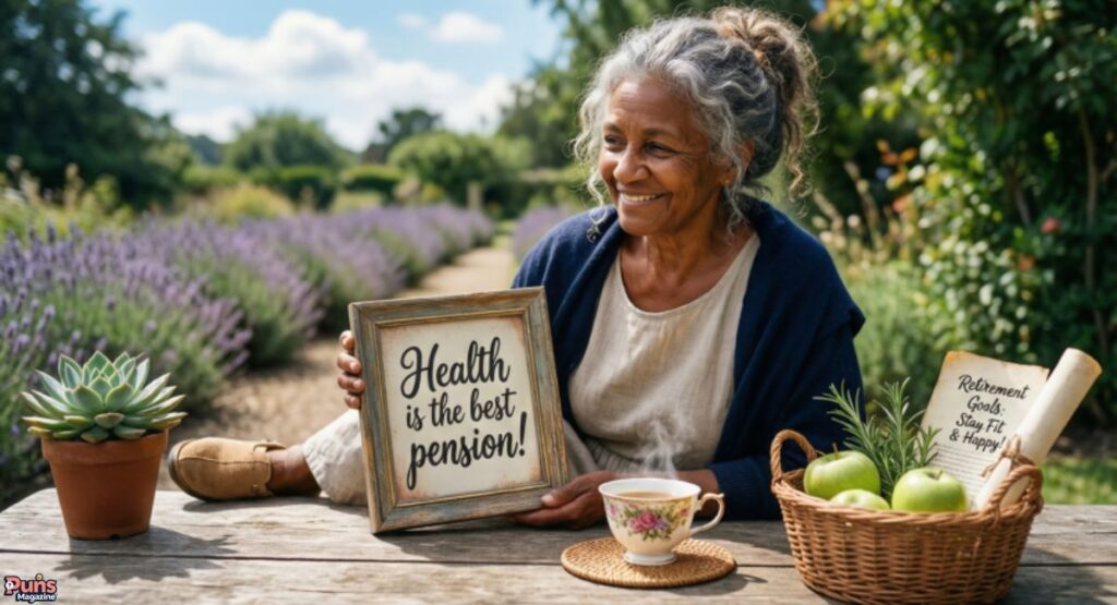 Positive retirement puns about health