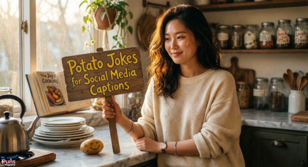 Potato jokes for social media captions