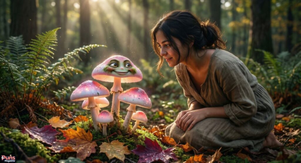 Romantic mushroom giggles