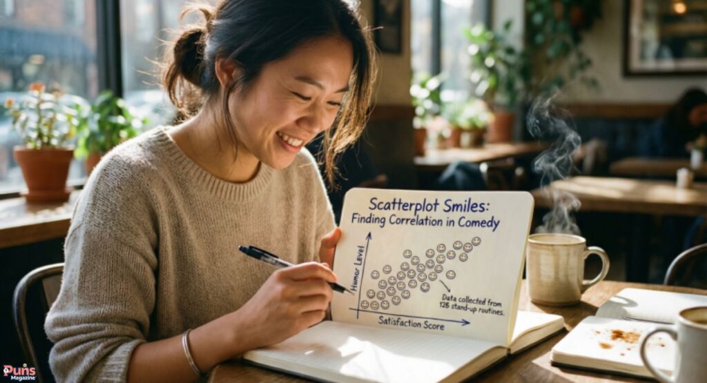 Scatterplot Smiles: Finding Correlation in Comedy