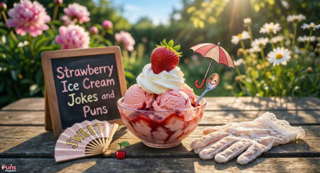 Strawberry Ice Cream Jokes and puns