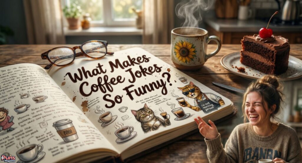 What Makes Coffee Jokes So Funny?