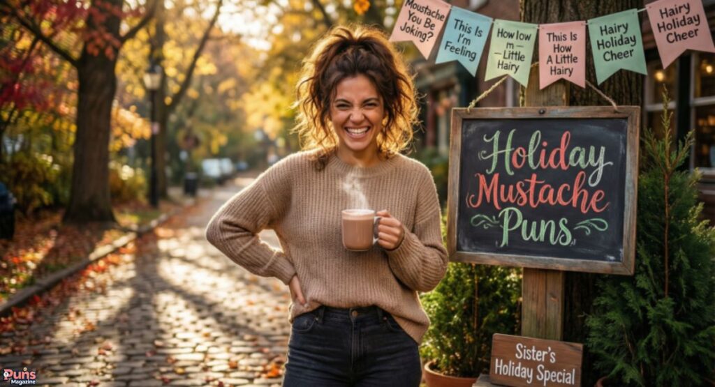 10. Holiday Mustache Puns