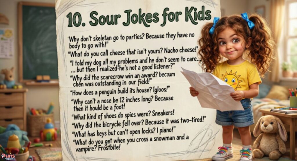 10. Sour Jokes for Kids