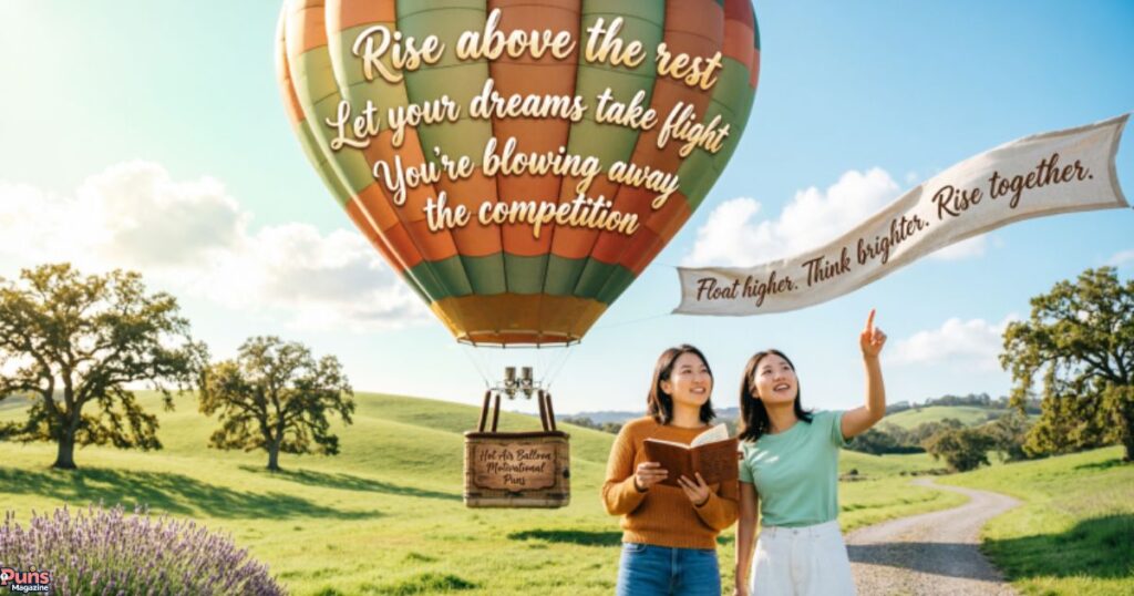 Hot Air Balloon Motivational Puns